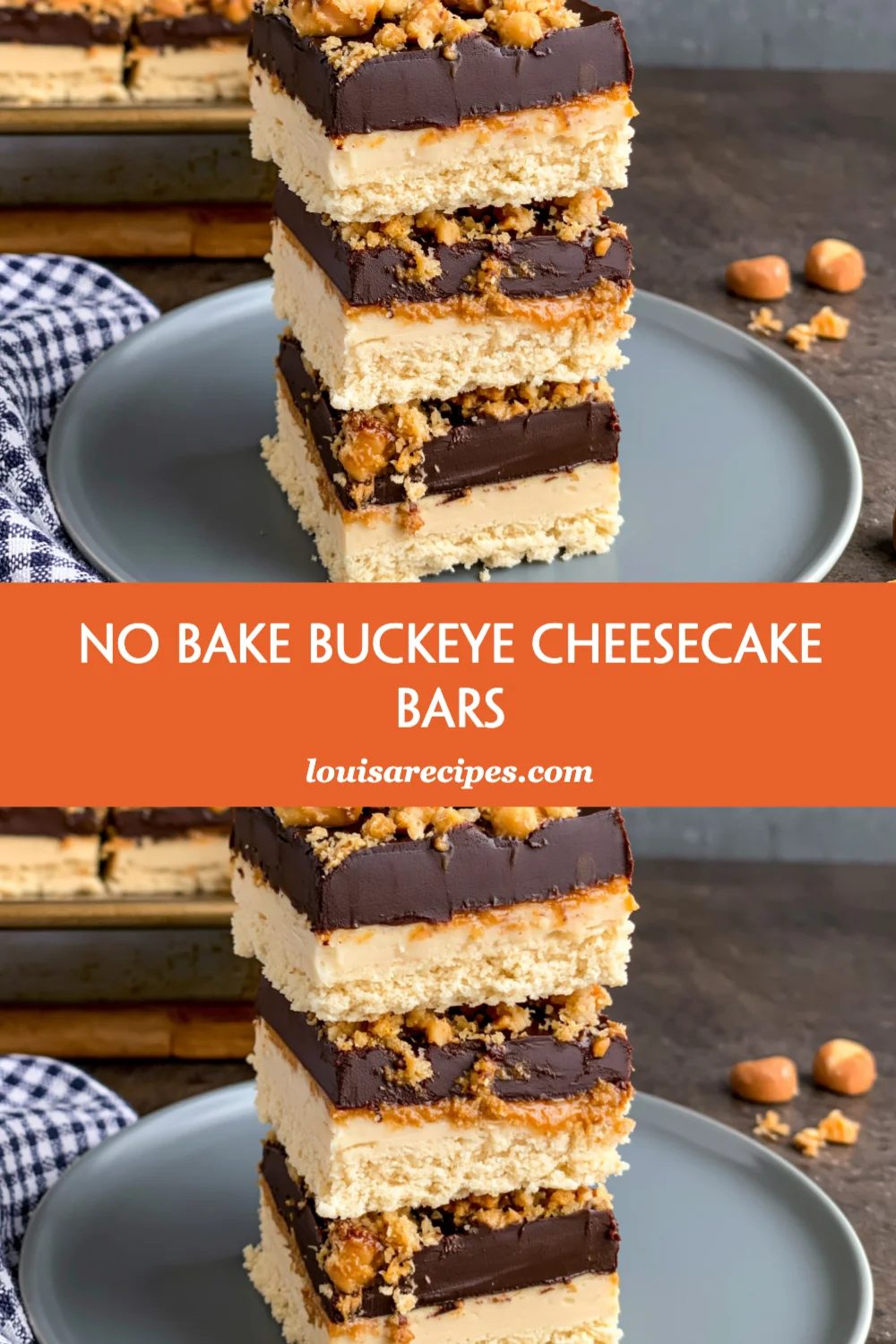 Irresistible No Bake Buckeye Cheesecake Bars You Need to Try Today!