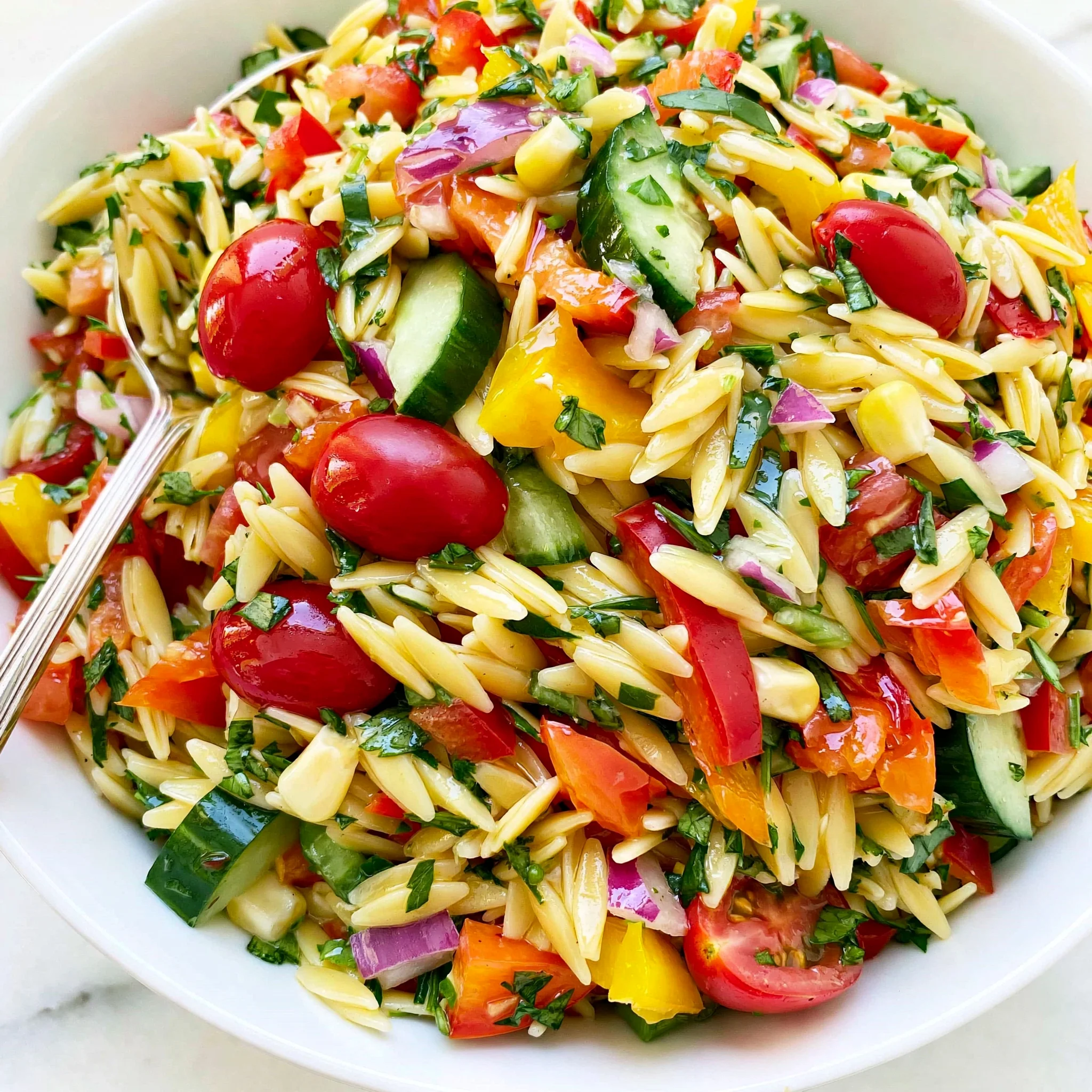 Refreshing Summer Orzo Pasta Salad Recipe