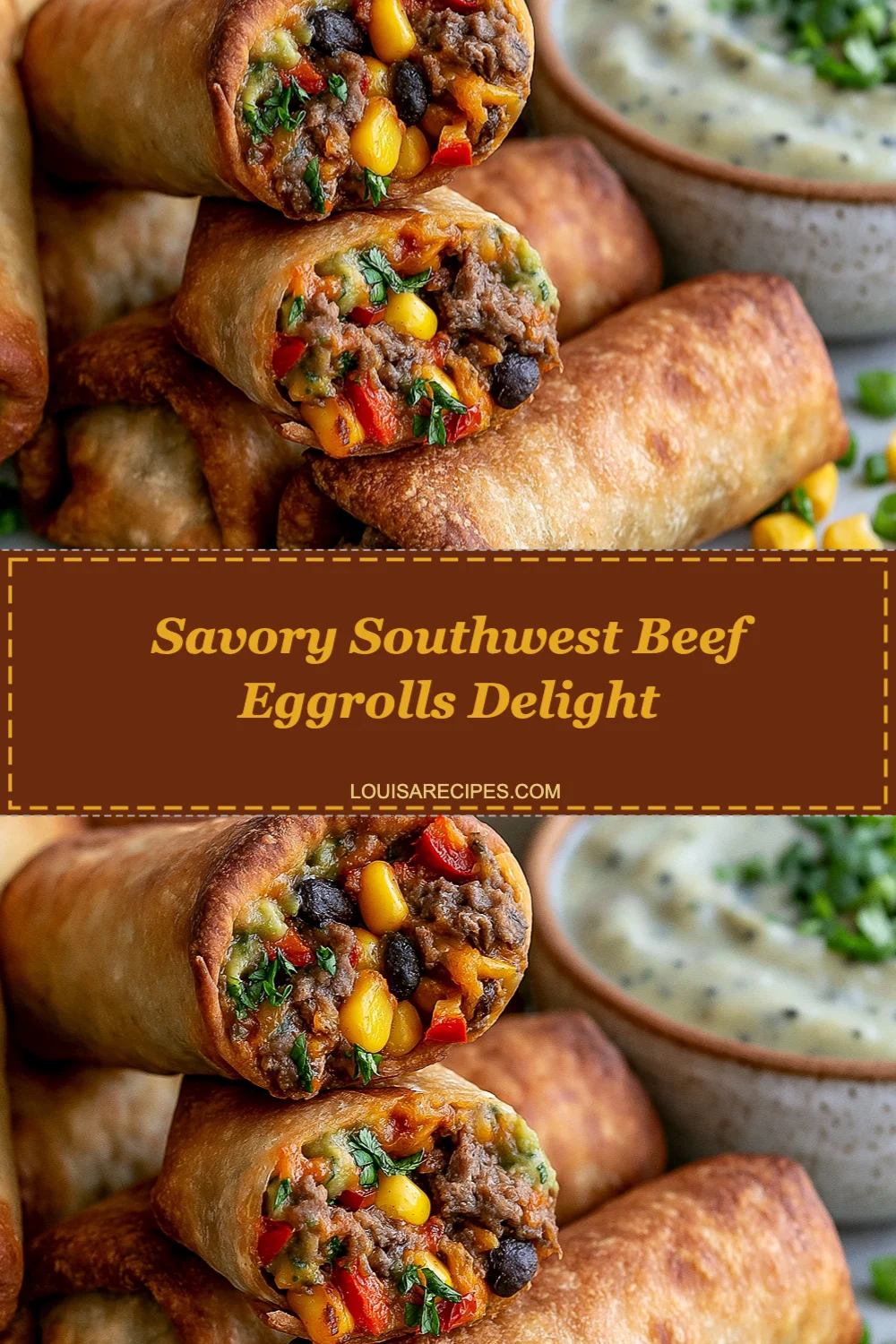 Savory Southwest Beef Eggrolls Delight: Easy Recipe for Crispy Flavorful Appetizers!