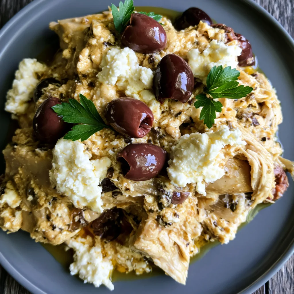 Slow Cooker Greek Chicken Recipe (Tender and Flavorful)