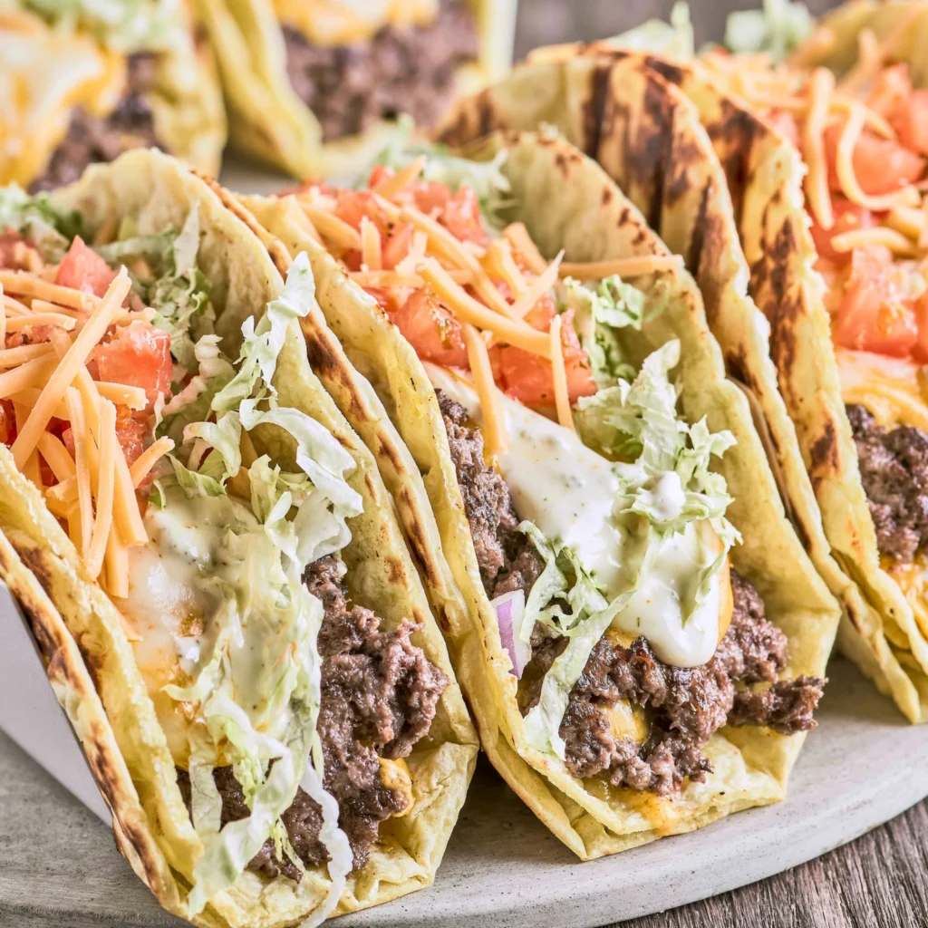 Smash Burger Tacos Recipe: Juicy Patties in Crunchy Shells!